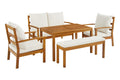 Shangri-La 6 Seater Almora Outdoor Lounge Dining Set
