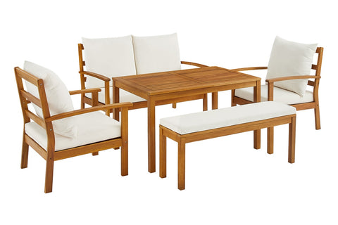 Shangri-La 6 Seater Almora Outdoor Lounge Dining Set