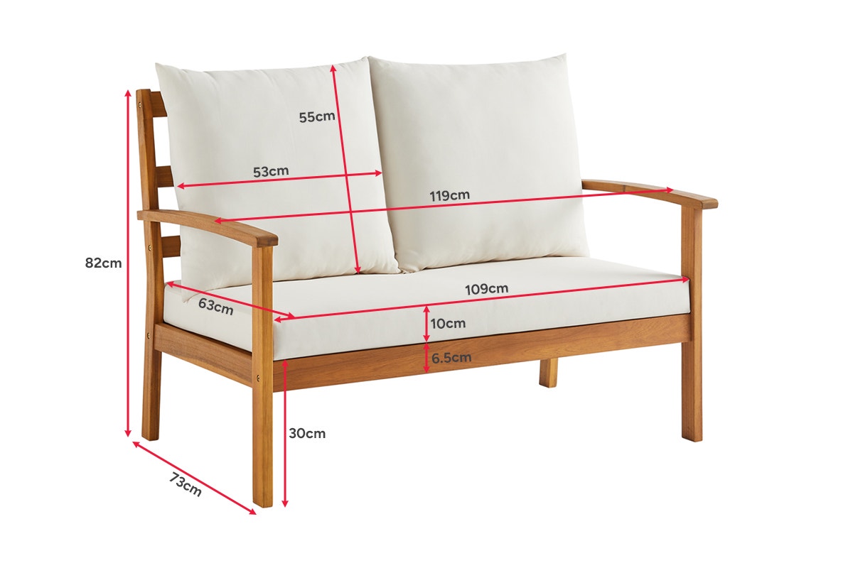 Shangri-La 6 Seater Almora Outdoor Lounge Dining Set