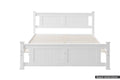 Shangri-La Mila Bed Frame (White, Double)