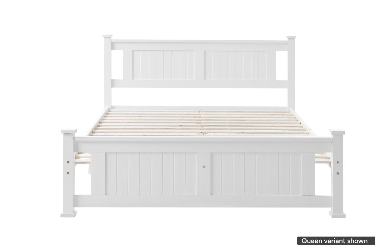 Shangri-La Mila Bed King Frame - White - SuperSaverAU - view 3