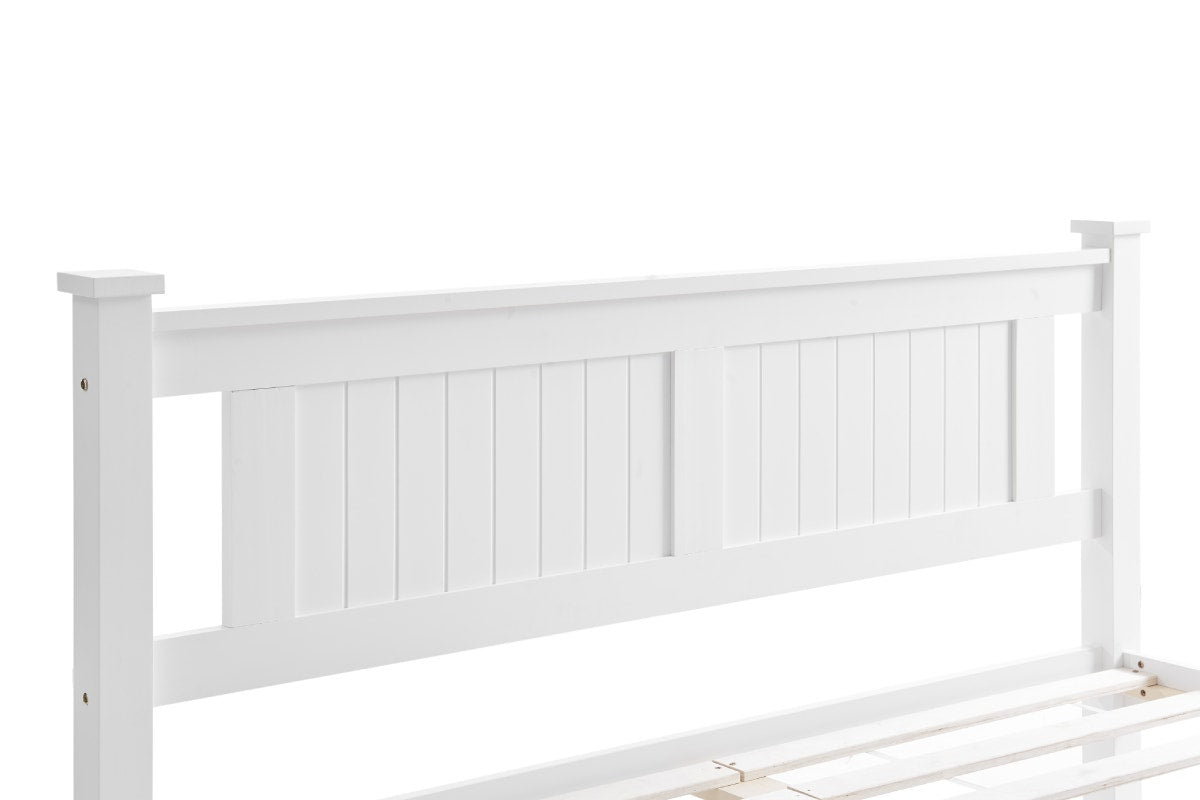 Shangri-La Mila Bed King Frame - White - SuperSaverAU - view 4