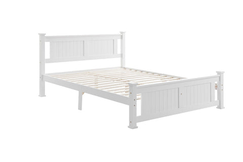 Shangri-La Mila Bed Frame (White, Queen)