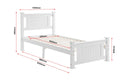 Shangri-La Mila Bed Frame (White, Single)