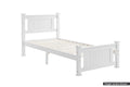 Shangri-La Mila Bed Frame (White, King Single)