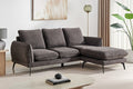Shangri-La Bellamy 3 Seater Sofa with Reversible Chaise (Charcoal)