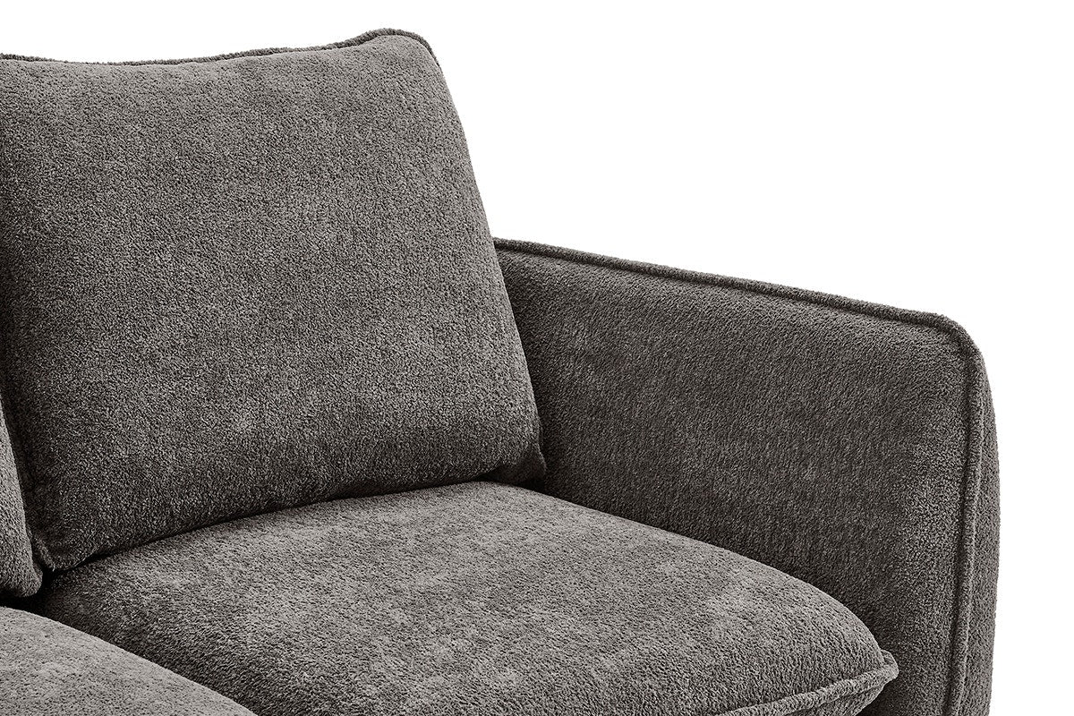Shangri-La Bellamy 3 Seater Sofa with Reversible Chaise (Charcoal)