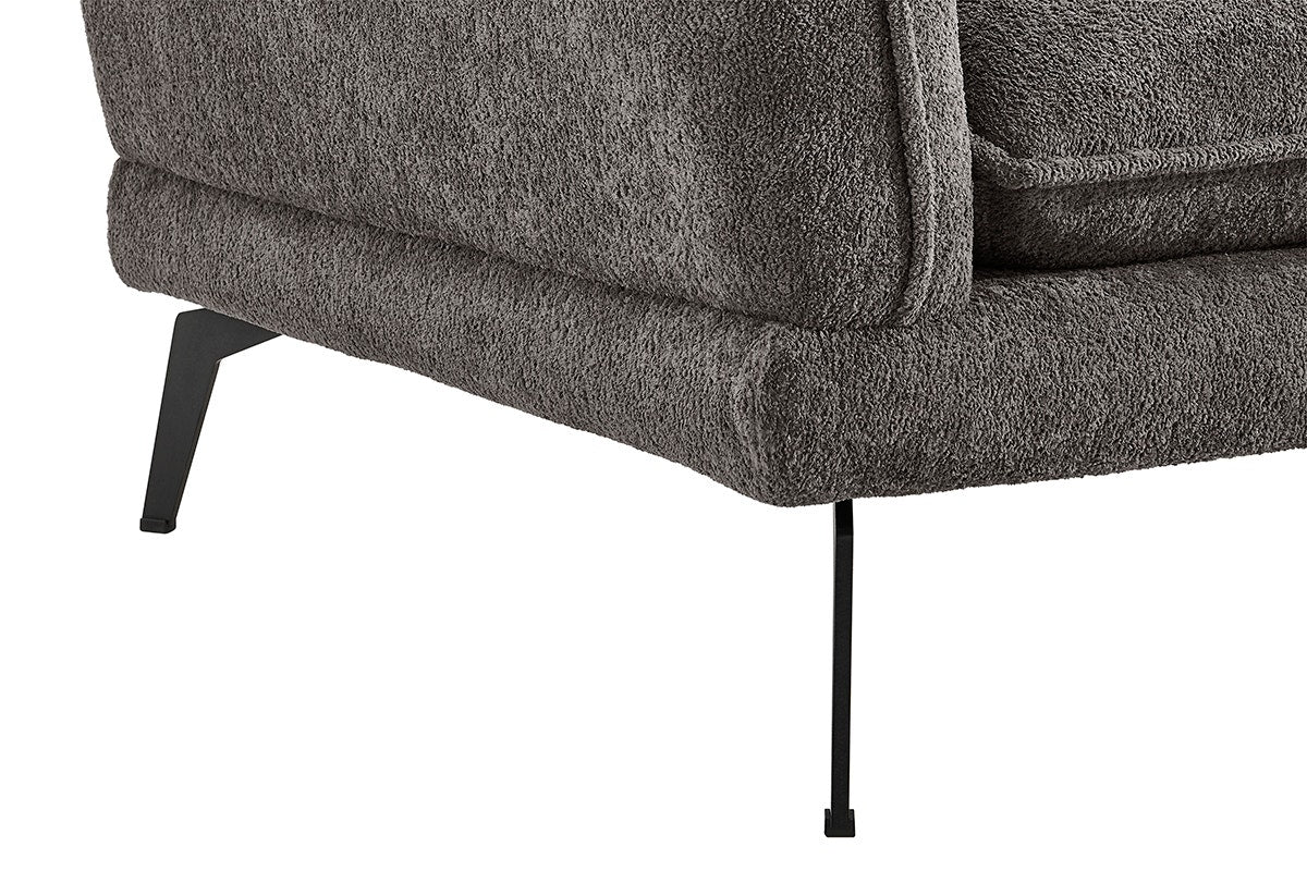 Shangri-La Bellamy 3 Seater Sofa with Reversible Chaise (Charcoal)
