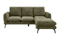 Shangri-La Bellamy 3 Seater Sofa with Reversible Chaise (Green)