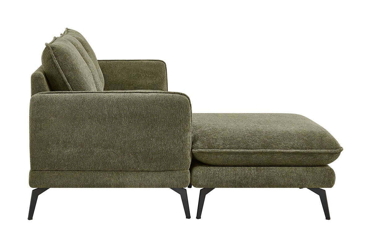 Shangri-La Bellamy 3 Seater Sofa with Reversible Chaise (Green)