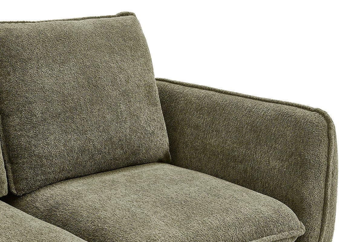 Shangri-La Bellamy 3 Seater Sofa with Reversible Chaise (Green)
