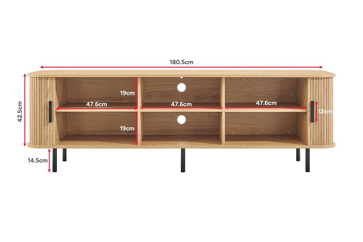 Shangri-La 2-Door Byron Entertainment Unit (Natural)
