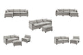 Shangri-La Balos 4 Seater Sofa with Ottoman (Grey)