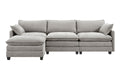 Shangri-La Balos 4 Seater Sofa with Ottoman (Grey)