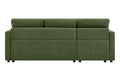 Shangri-La Carter 4 Seater Queen Sofa Bed with Reversible Chaise (Green)