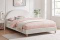 Shangri-La Carmel Boucle Bed Frame (White, Queen)
