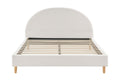 Shangri-La Carmel Boucle Bed Frame (White, King)