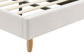 Shangri-La Carmel Boucle Bed Frame (White, Single)