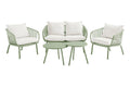 Shangri-La Chapman Outdoor Armchair and Table Set (Green)