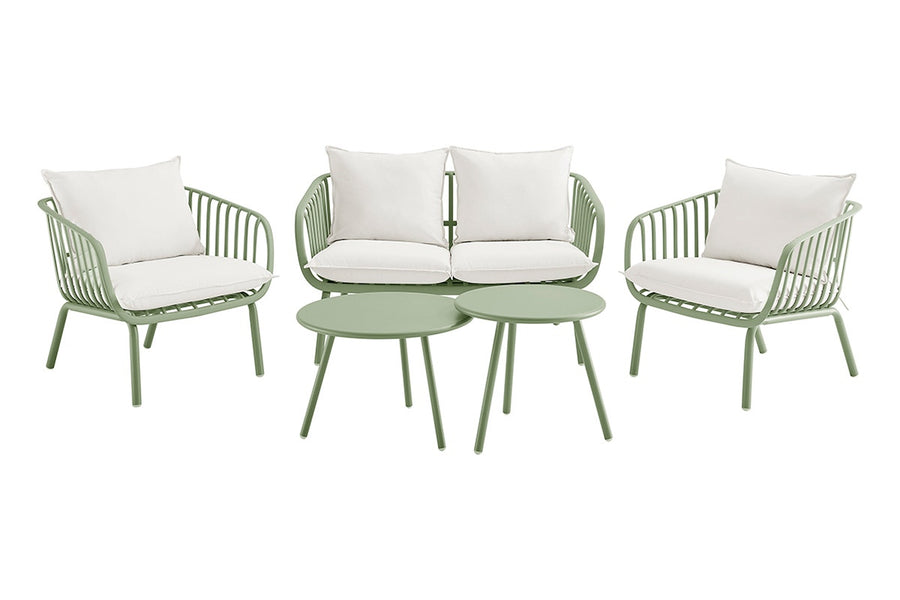 Shangri-La Chapman Outdoor Armchair and Table Set (Green)
