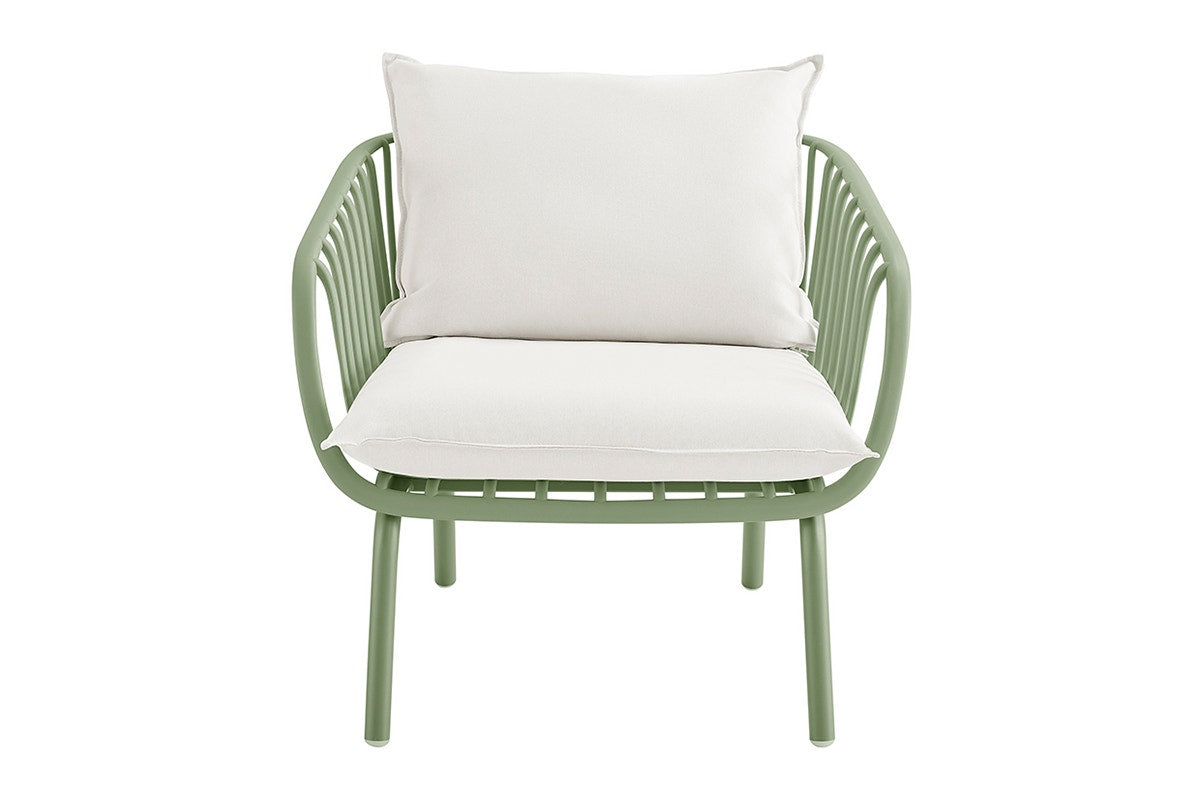 Shangri-La Chapman Outdoor Armchair and Table Set (Green)