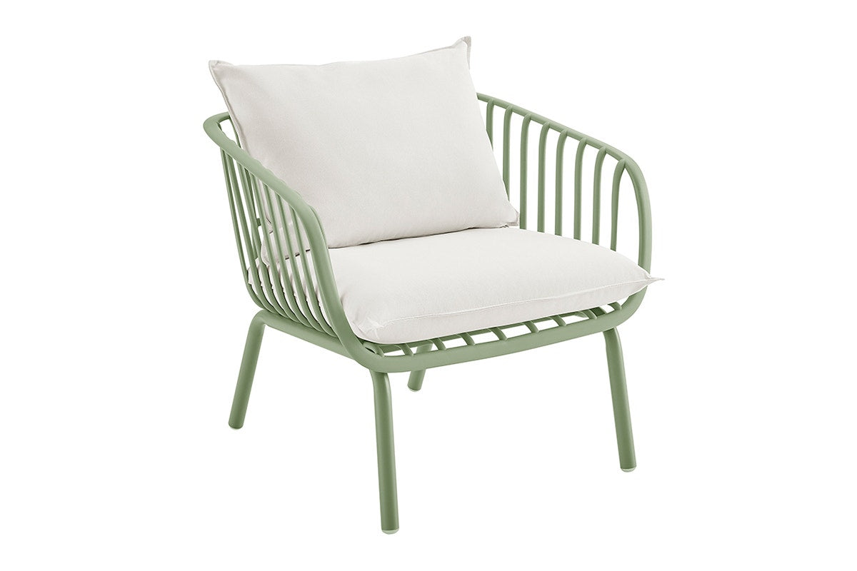 Shangri-La Chapman Outdoor Armchair and Table Set (Green)