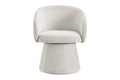 Shangri-La Castro Upholstered Swivel Dining Chair (Beige)