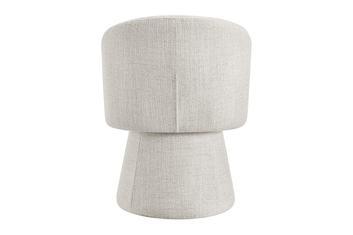 Shangri-La Castro Upholstered Swivel Dining Chair (Beige)