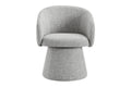 Shangri-La Castro Upholstered Swivel Dining Chair (Grey)