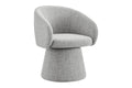 Shangri-La Castro Upholstered Swivel Dining Chair (Grey)