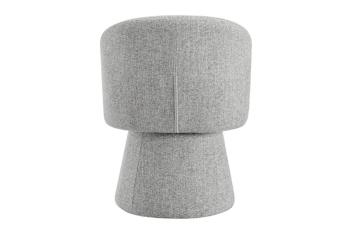 Shangri-La Castro Upholstered Swivel Dining Chair (Grey)