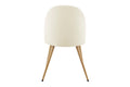 Set of 2 Shangri-La Charley Curved Back Dining Chairs (Off White/Wood)