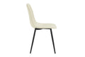 Shangri-La Set of 4 Dover Dining Chairs (Cream, Velvet)