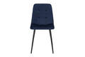 Shangri-La Set of 4 Dover Dining Chairs (Navy, Velvet)