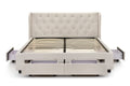 Shangri-La Marseille Storage Bed Frame (Queen Beige)