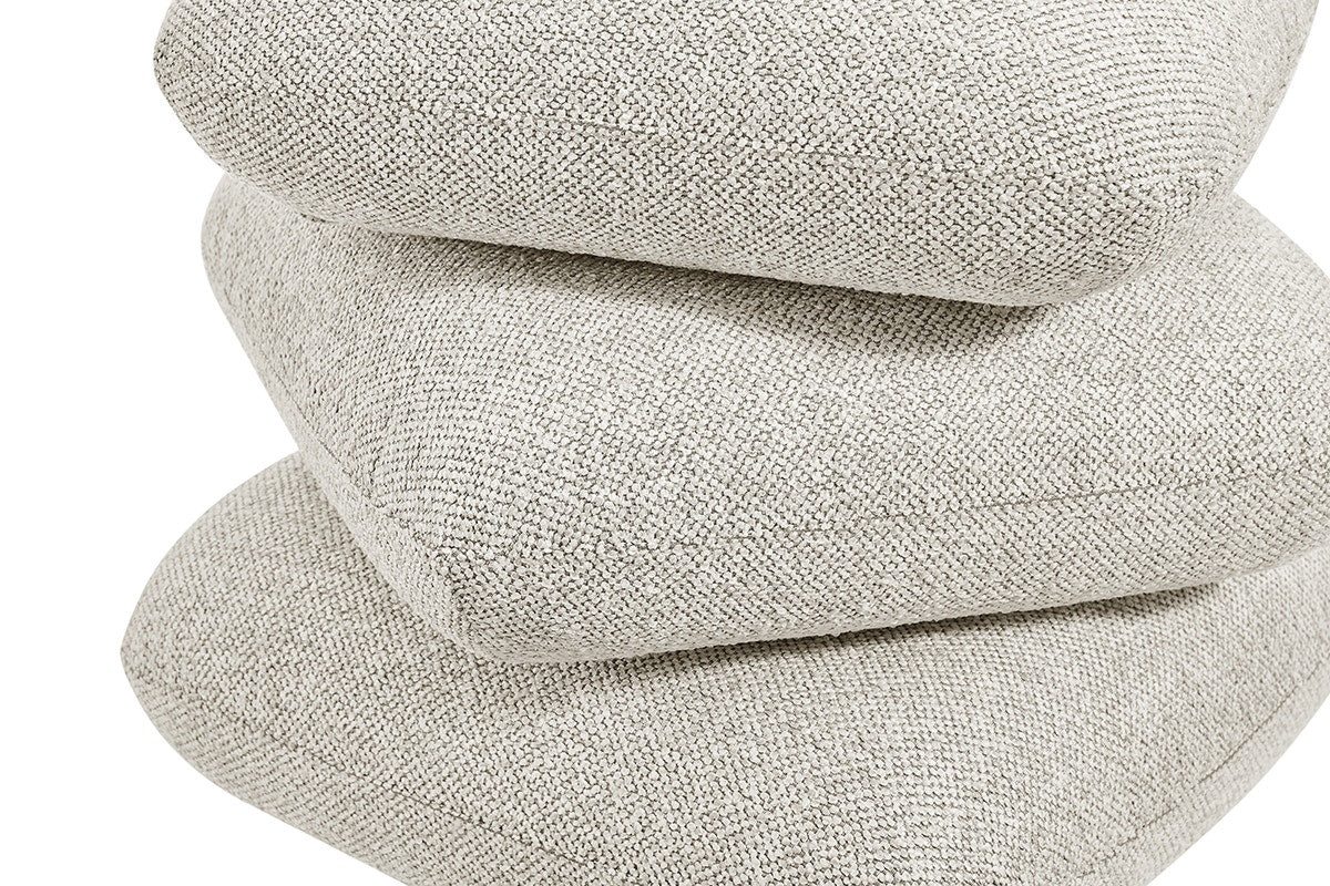 Shangri-La Iris Ottoman (Beige)