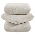 Shangri-La Iris Ottoman (Beige)
