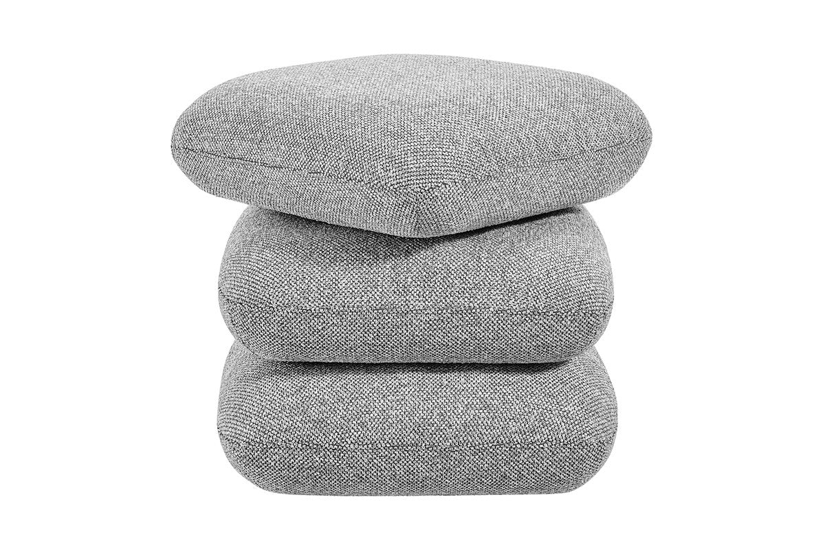 Shangri-La Iris Ottoman (Grey)