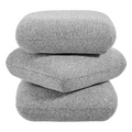 Shangri-La Iris Ottoman (Grey)