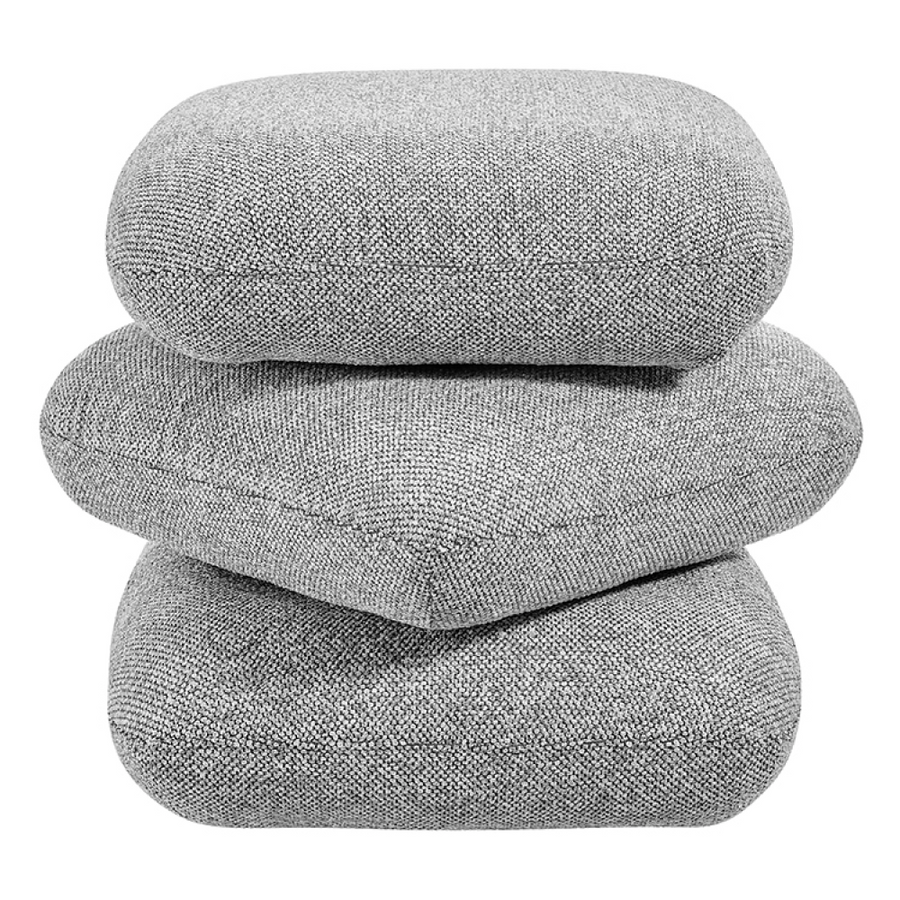 Shangri-La Iris Ottoman (Grey)