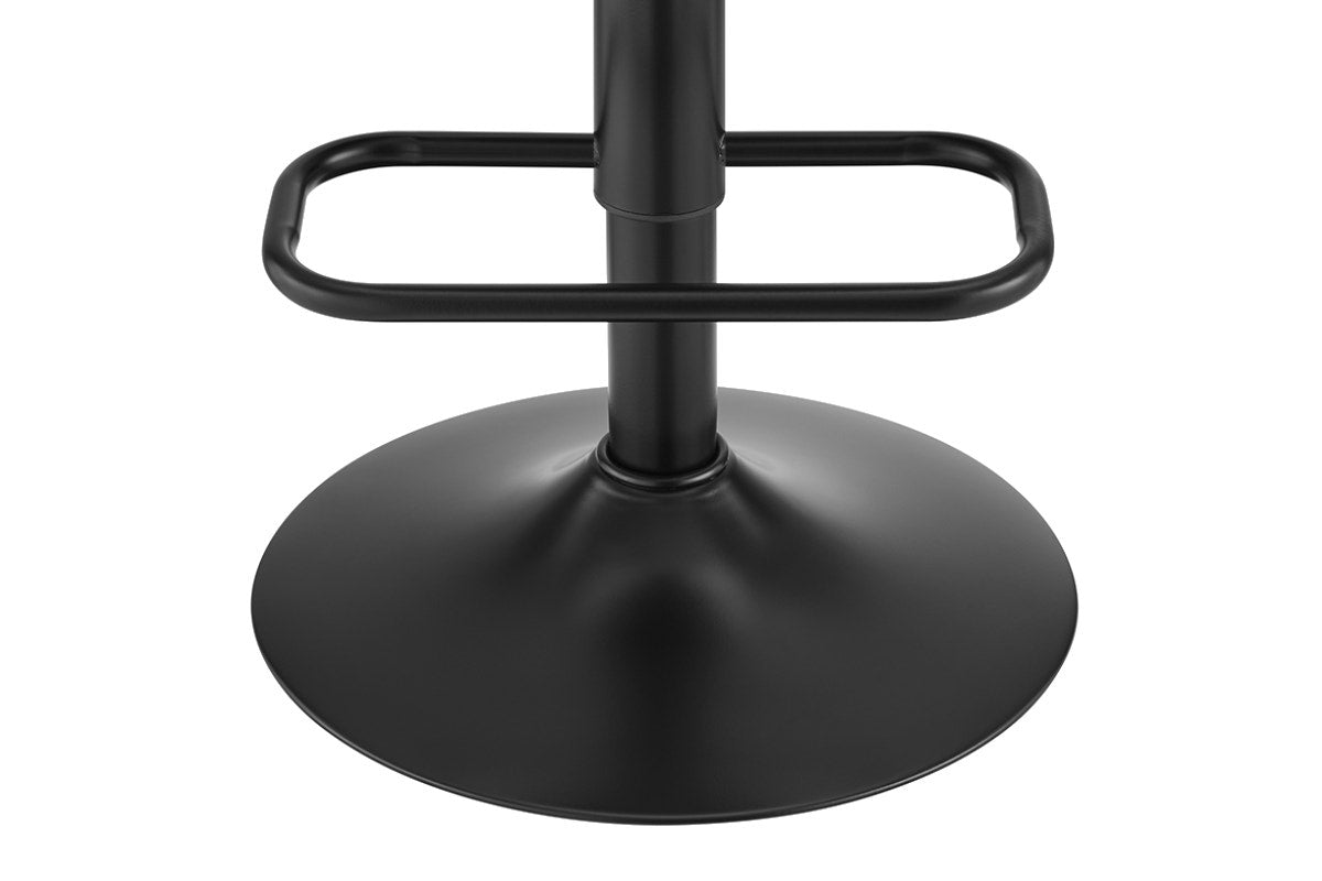 Shangri-La Set of 2 Jackson Height Adjustable Stools (Black/Tan PU)