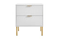 Shangri-La Lilah 2-Drawer Ribbed Bedside Table