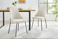 Set of 2 Shangri-La Lucca Boucle Dining Chairs (Boucle Beige)