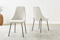 Set of 2 Shangri-La Lucca Boucle Dining Chairs (Boucle Beige)