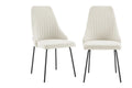 Set of 2 Shangri-La Lucca Boucle Dining Chairs (Boucle Beige)