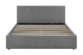Shangri-La Lyon Gas Lift Storage Bed Frame (Grey, Queen)