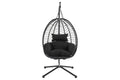 Shangri-La Mackenzie Outdoor Furniture Egg Chair (Black)