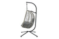 Shangri-La Mackenzie Outdoor Furniture Egg Chair (Grey/ Grey)