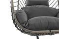 Shangri-La Mackenzie Outdoor Furniture Egg Chair (Grey/ Grey)