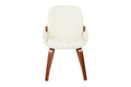 Set of 2 Shangri-La Macarro Faux Leather Dining Chairs (Beige)